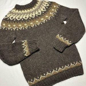 Hand knit Wool Sweater